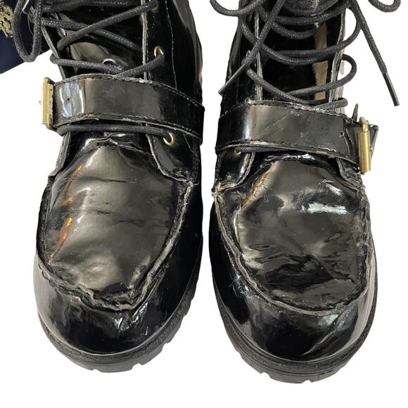 US Polo Assn Madison Black And Cream Faux Fur Lined Boots - Picture 6 of 10